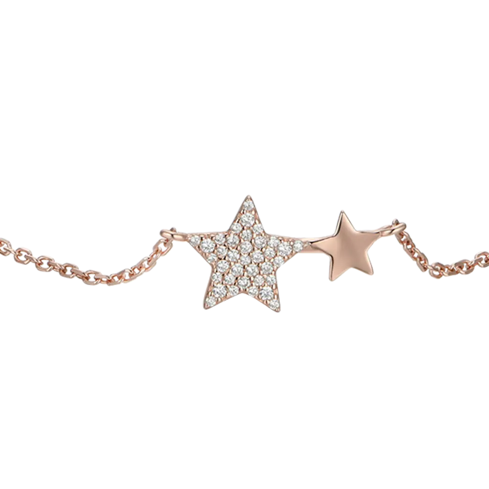 BRACCIALE DONNA IN ARGENTO CON STELLE Melitea