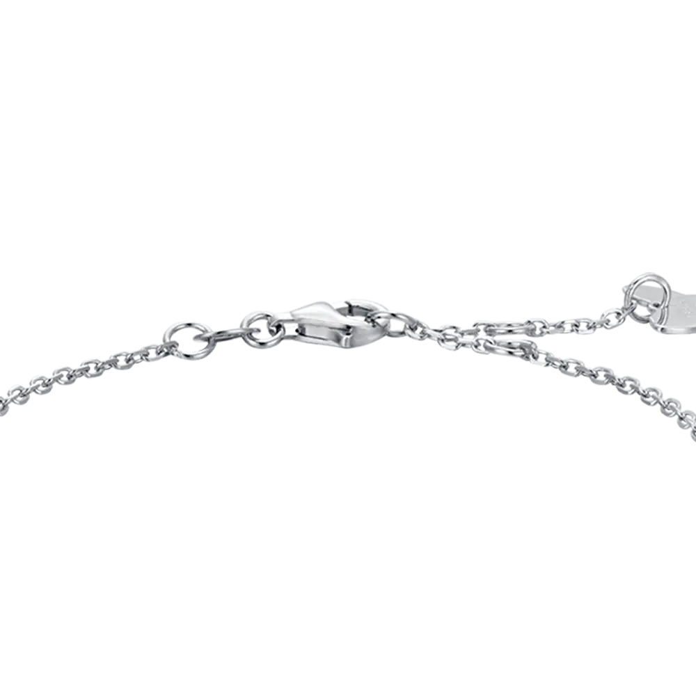 BRACCIALE DONNA IN ARGENTO CON ZIRCONI ROSSI E BIANCHI Melitea