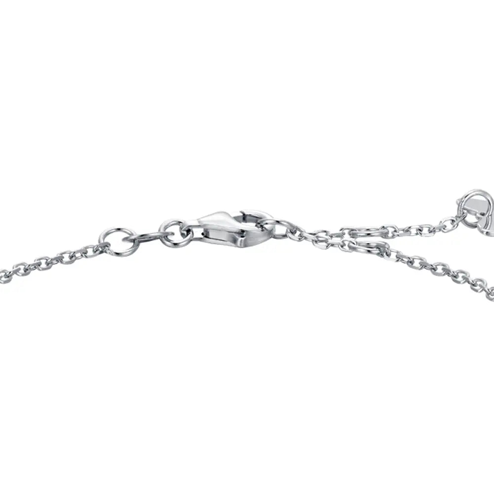 BRACCIALE DONNA IN ARGENTO CON ZIRCONI ROSSI E BIANCHI Melitea