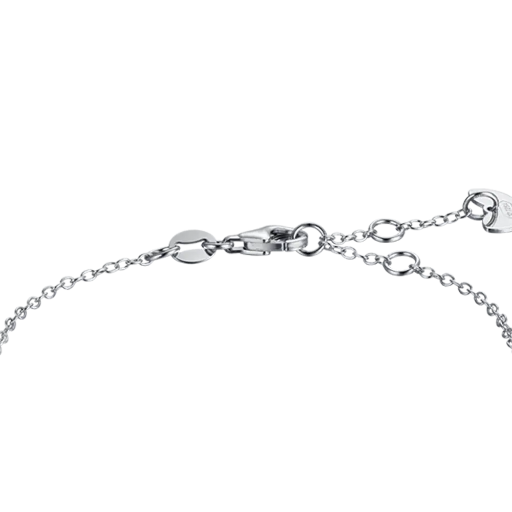 BRACCIALE DONNA IN ARGENTO CON ZIRCONI VERDI E BIANCHI Melitea