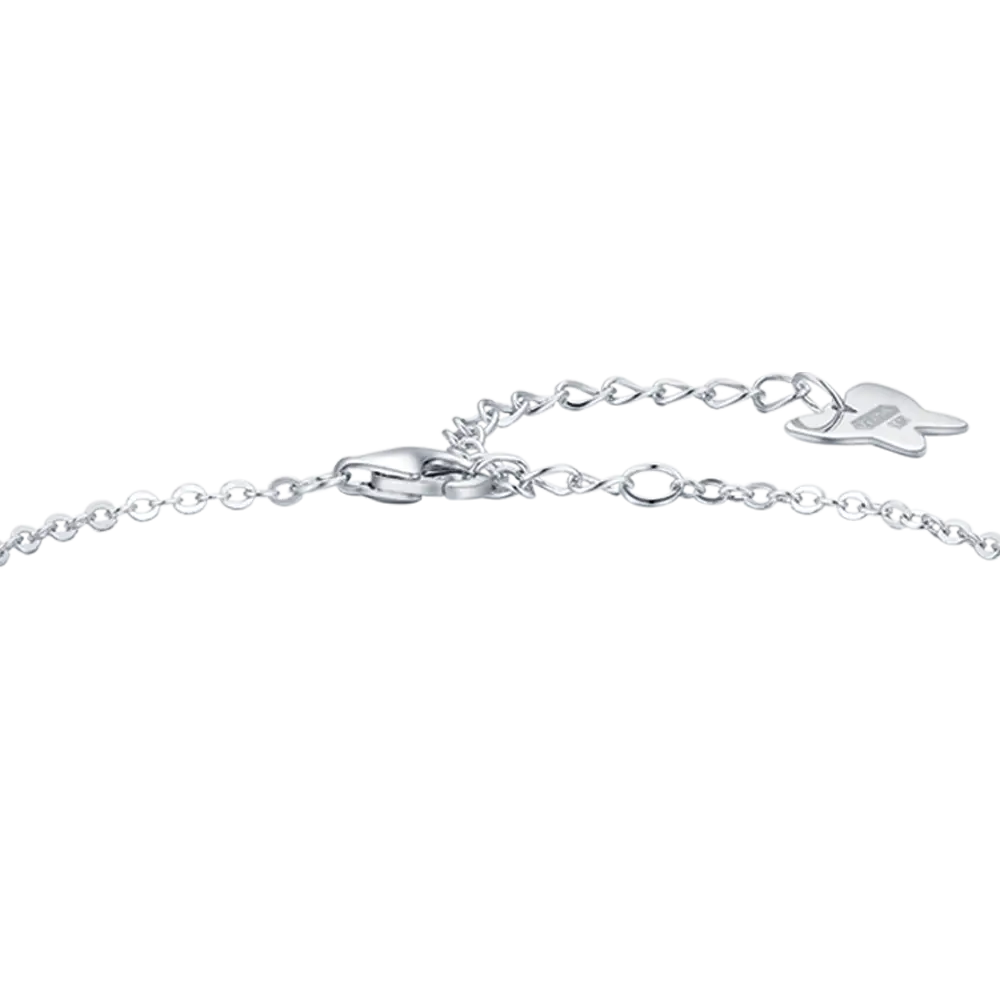 BRACCIALE IN ARGENTO CON CROCE CON CRISTALLI BIANCHI Melitea
