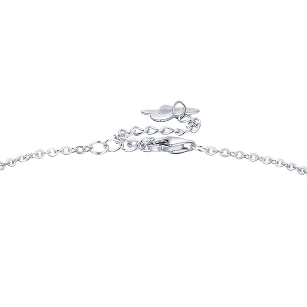 BRACCIALE IN ARGENTO CON CROCI CON CRISTALLI BIANCHI Melitea