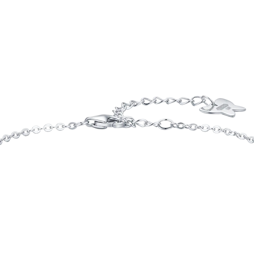 BRACCIALE IN ARGENTO CON CROCI CON CRISTALLI BIANCHI Melitea