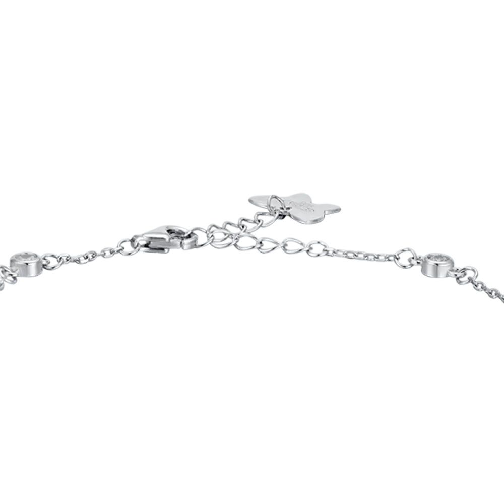 BRACCIALE IN ARGENTO CON CUORE GRAZIE MAESTRA Melitea