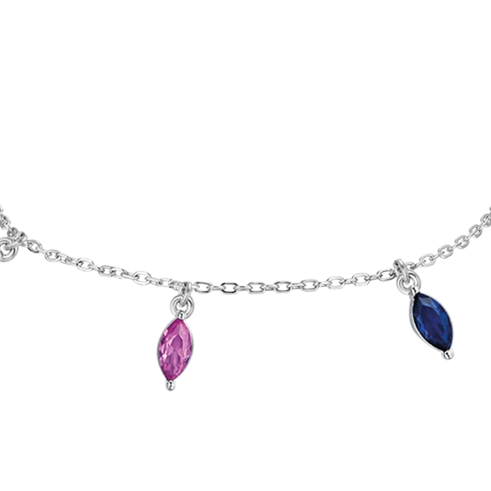 BRACCIALE IN ARGENTO CON ZIRCONI MULTICOLOR Melitea