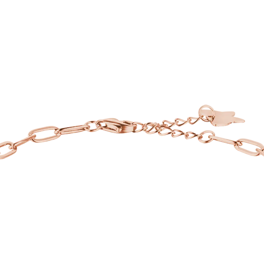 BRACCIALE IN ARGENTO IP ROSE CON CORNO ROSSO Melitea
