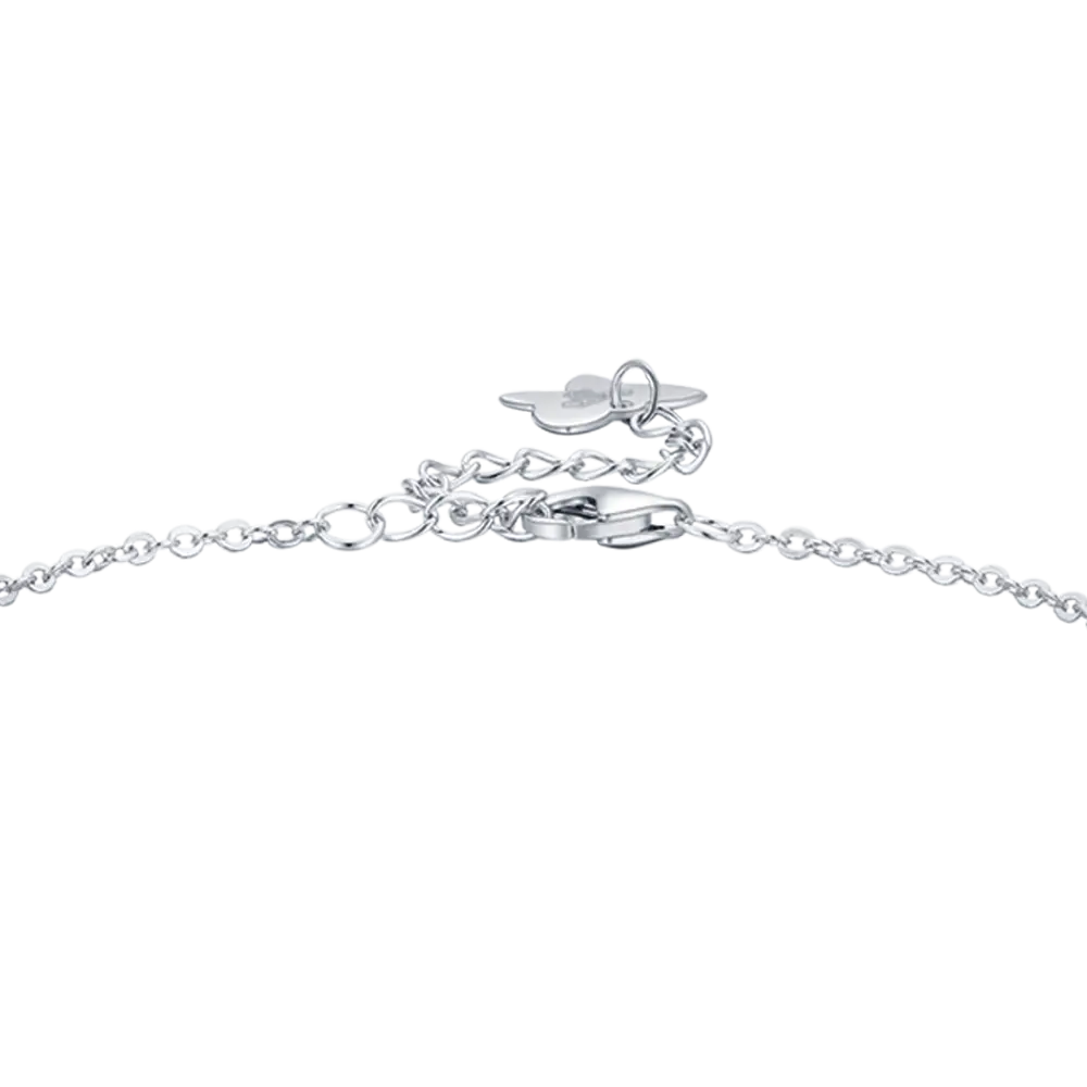 BRACCIALE IN ARGENTO LOVE CON CRISTALLI BIANCHI Melitea