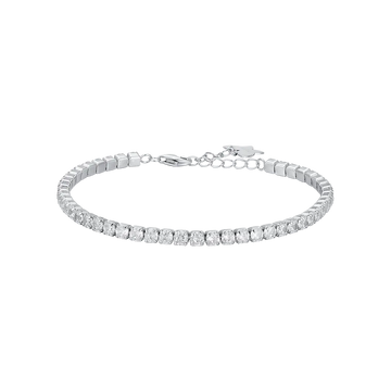 BRACCIALE TENNIS IN ARGENTO CON ZIRCONI BIANCHI Melitea