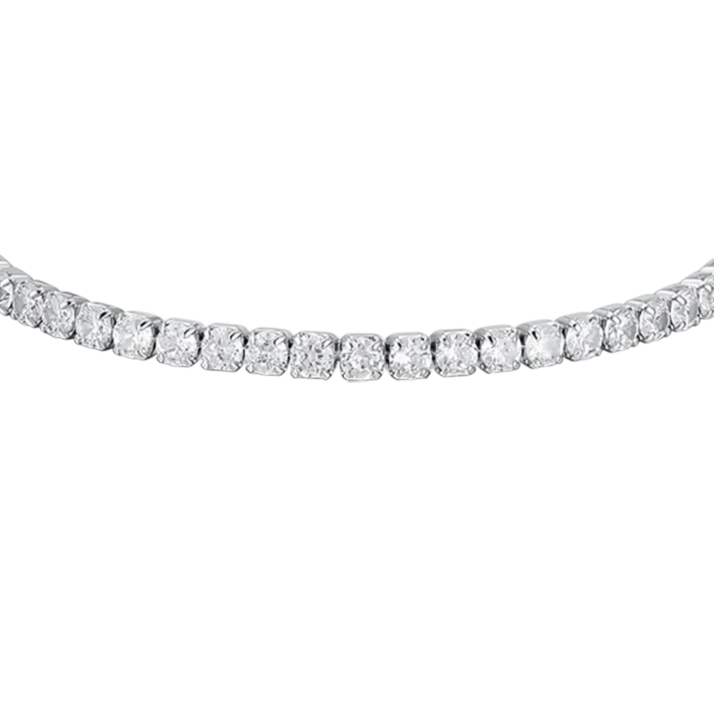 BRACCIALE TENNIS IN ARGENTO CON ZIRCONI BIANCHI Melitea