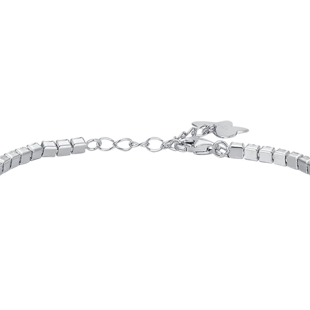 BRACCIALE TENNIS IN ARGENTO CON ZIRCONI BIANCHI Melitea