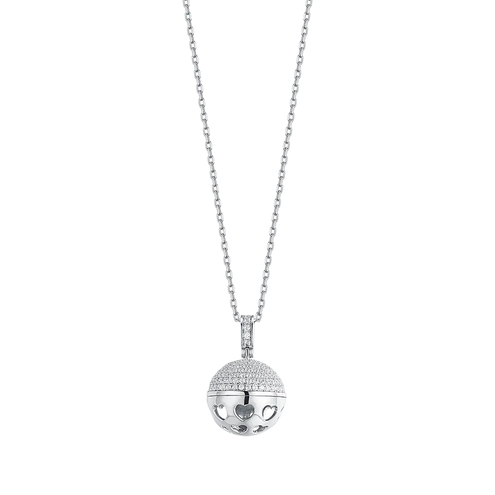 CHIAMA ANGELI IN ARGENTO CON ZIRCONI BIANCHI Melitea