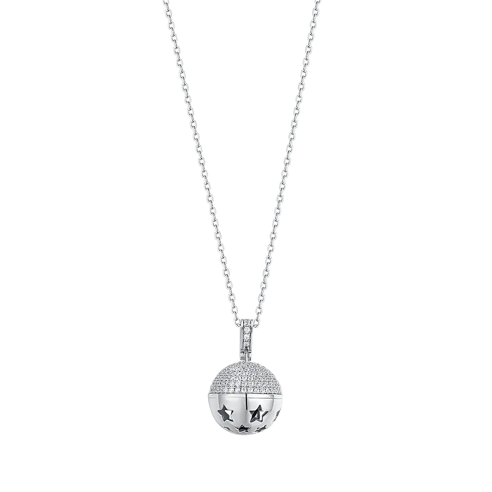 CHIAMA ANGELI IN ARGENTO CON ZIRCONI BIANCHI Melitea