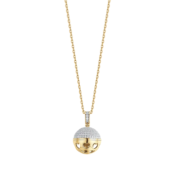 CHIAMA ANGELI IN ARGENTO IP GOLD CON ZIRCONI BIANCHI Melitea