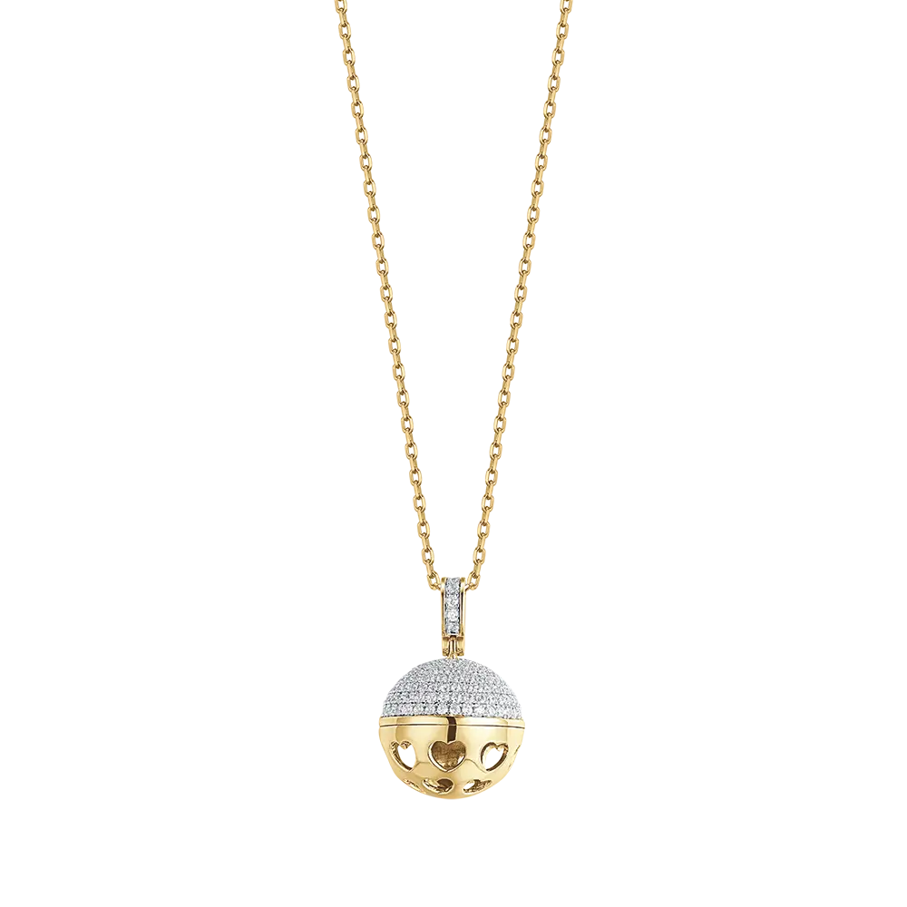 CHIAMA ANGELI IN ARGENTO IP GOLD CON ZIRCONI BIANCHI Melitea