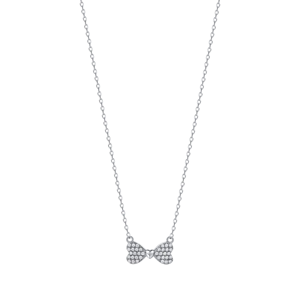 COLLANA IN ARGENTO CON CIONDOLO A FIOCCO Melitea