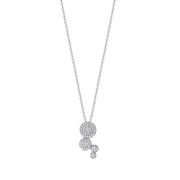 COLLANA IN ARGENTO CON CIONDOLO DI ZIRCONI Melitea