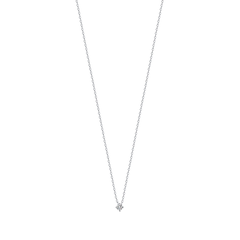 COLLANA IN ARGENTO CON ZIRCONE BIANCO Melitea