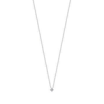 COLLANA IN ARGENTO CON ZIRCONE BIANCO Melitea