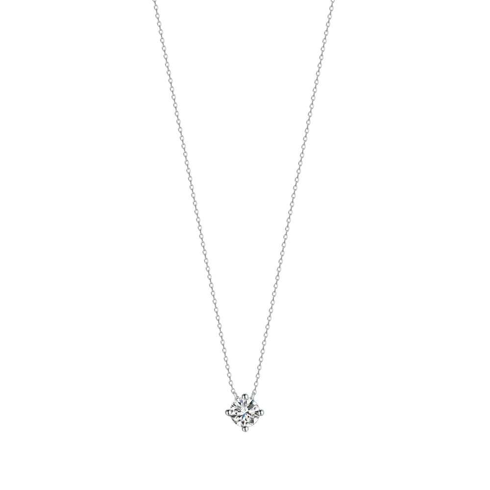 COLLANA IN ARGENTO CON ZIRCONE BIANCO Melitea