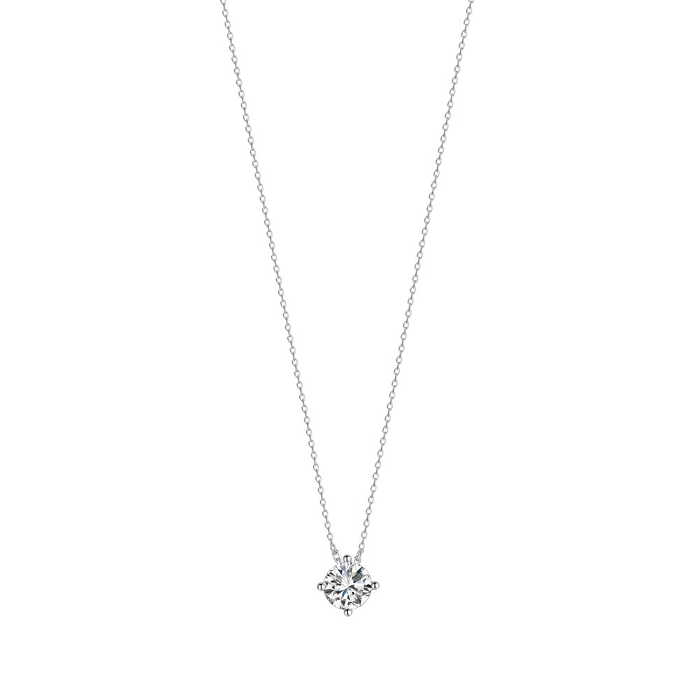COLLANA IN ARGENTO CON ZIRCONE BIANCO Melitea