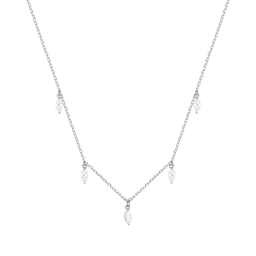 COLLANA IN ARGENTO CON ZIRCONI BIANCHI Melitea