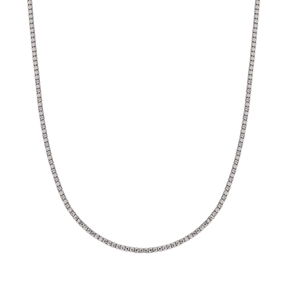 COLLANA TENNIS IN ARGENTO CON ZIRCONI BIANCHI Melitea