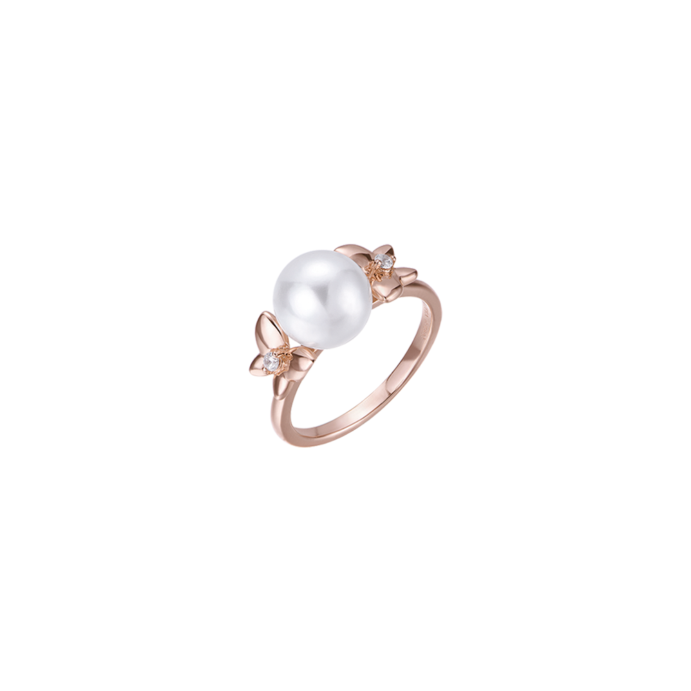 ANELLO IN ARGENTO CON PERLINA IP ROSA Melitea