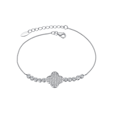 Bracciale in argento con zirconi Melitea