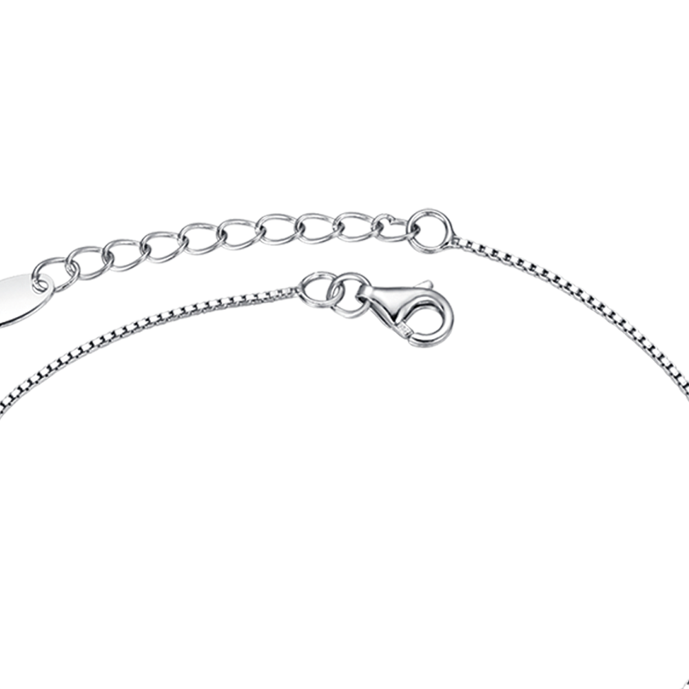 Bracciale in argento con zirconi tondo Melitea