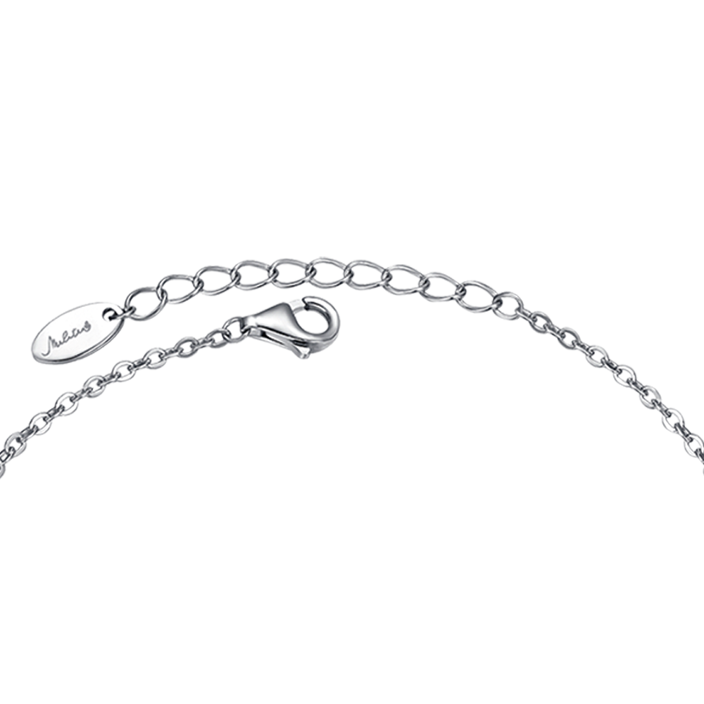 Bracciale in argento con zirconi cerchio vuoto Melitea