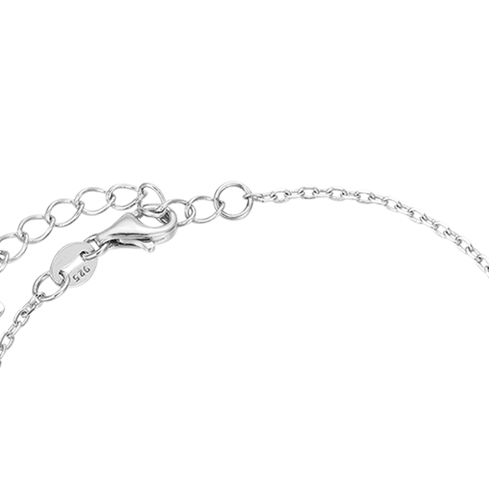 BRACCIALE IN ARGENTO CON CUORE E INFINITO Melitea