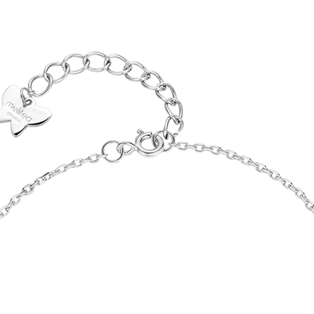 BRACCIALE IN ARGENTO CON FRECCIA CON CRISTALLI BIANCHI Melitea