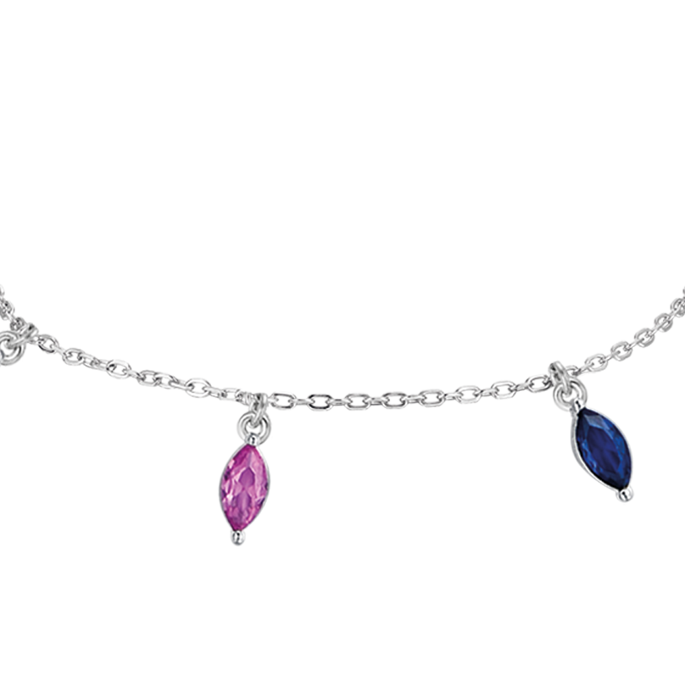 BRACCIALE IN ARGENTO CON ZIRCONI MULTICOLOR Melitea