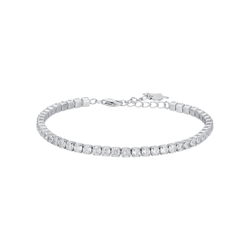 BRACCIALE TENNIS IN ARGENTO CON ZIRCONI BIANCHI Melitea