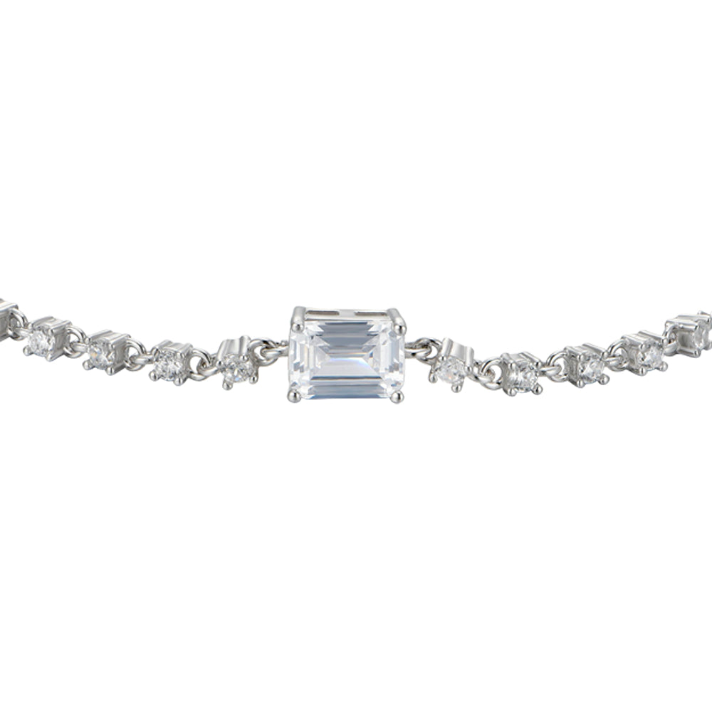 BRACCIALE DONNA IN ARGENTO CON ZIRCONI BIANCHI Melitea