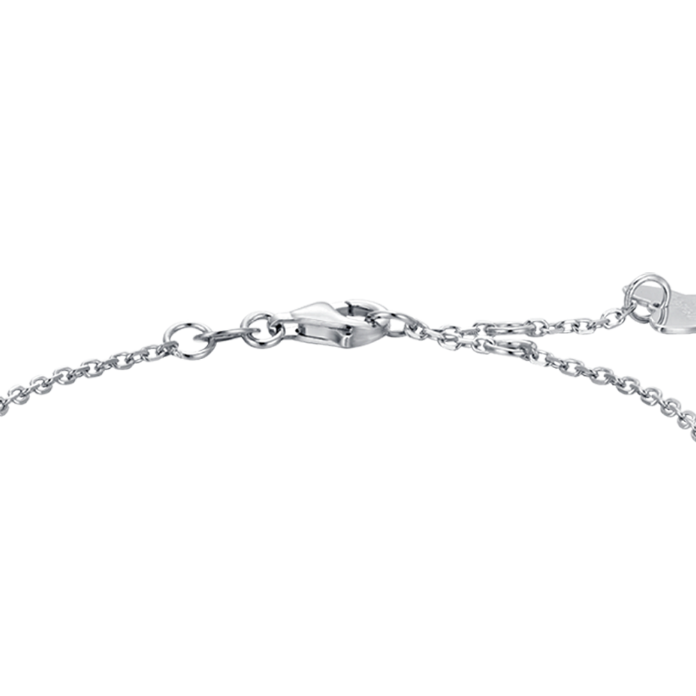 BRACCIALE DONNA IN ARGENTO CON ZIRCONI ROSSI E BIANCHI Melitea