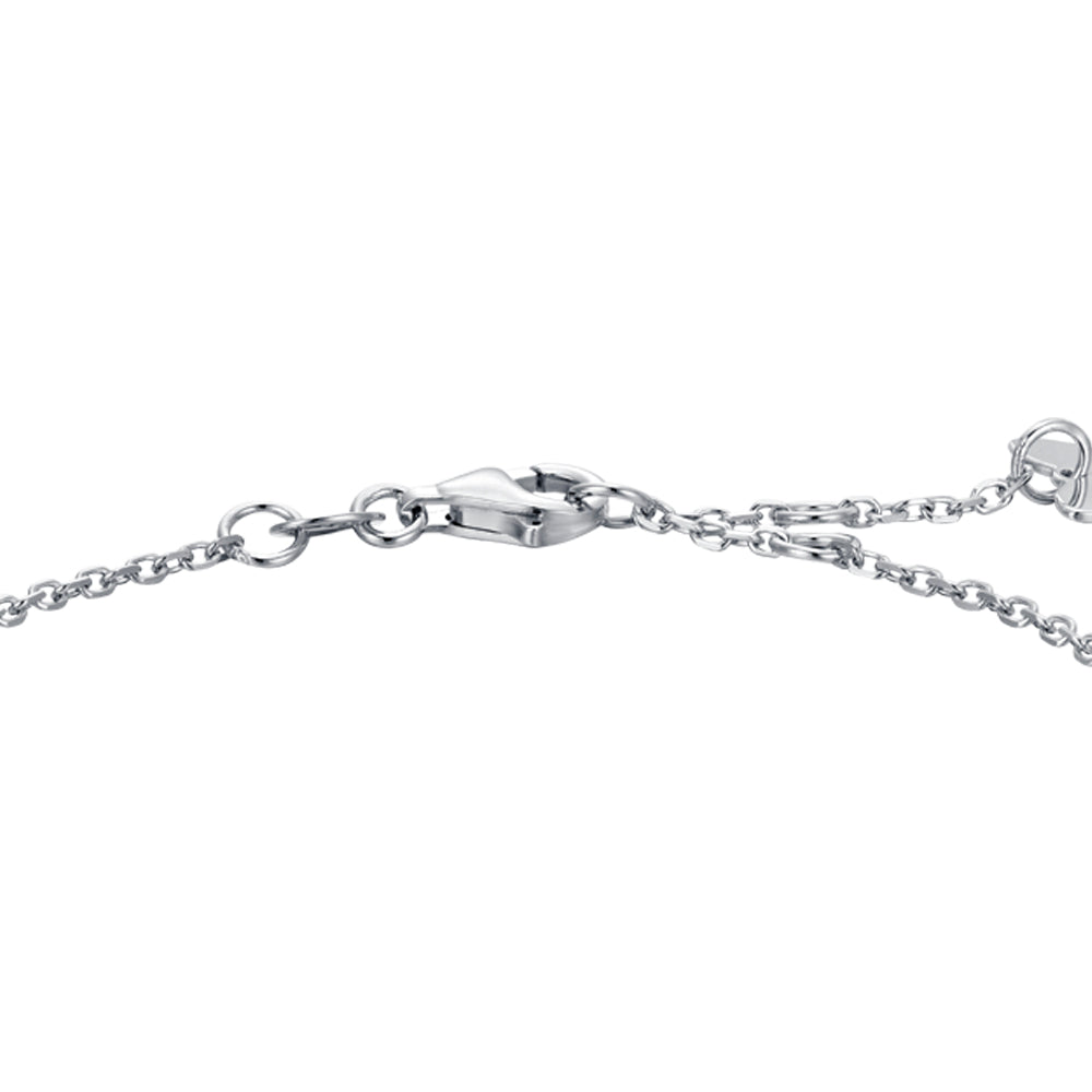 BRACCIALE DONNA IN ARGENTO CON ZIRCONI ROSSI E BIANCHI Melitea