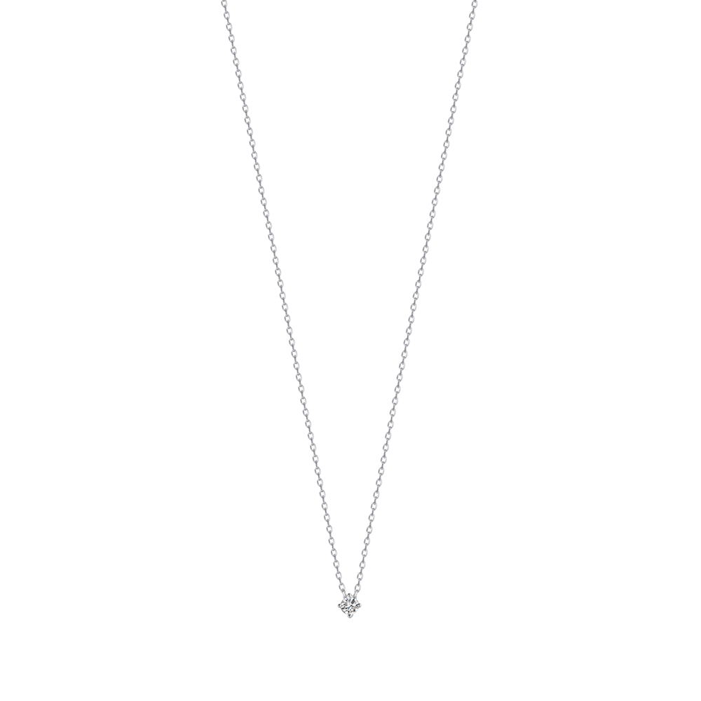 COLLANA IN ARGENTO CON ZIRCONE BIANCO Melitea