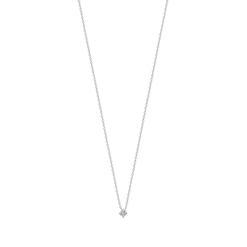 COLLANA IN ARGENTO CON ZIRCONE BIANCO Melitea