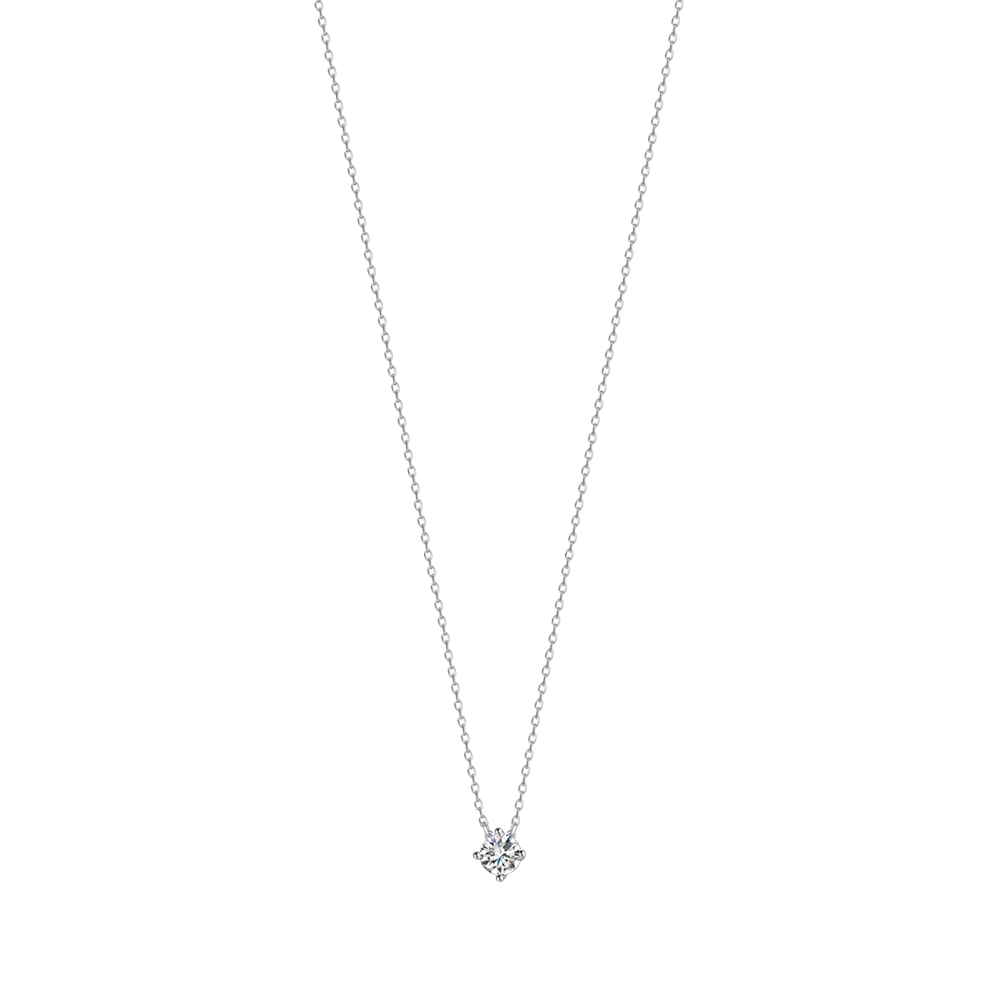 COLLANA IN ARGENTO CON ZIRCONE BIANCO Melitea