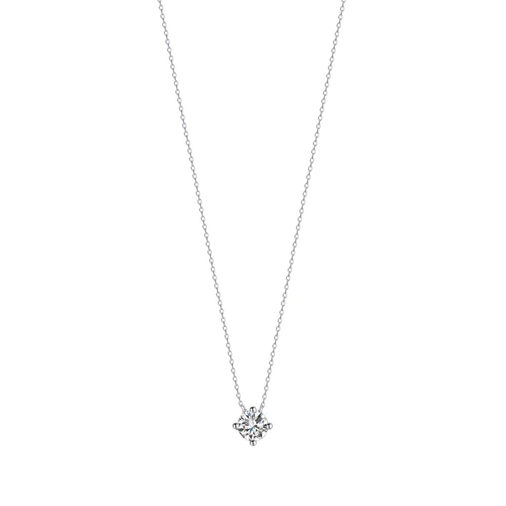 COLLANA IN ARGENTO CON ZIRCONE BIANCO Melitea