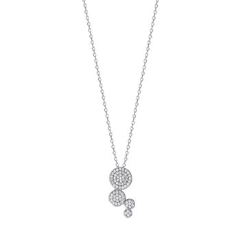 COLLANA IN ARGENTO CON CIONDOLO DI ZIRCONI Melitea