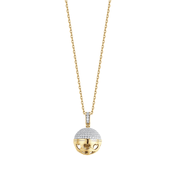 CHIAMA ANGELI IN ARGENTO IP GOLD CON ZIRCONI BIANCHI Melitea