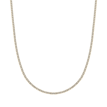 COLLANA TENNIS IN ARGENTO IP GOLD CON ZIRCONI BIANCHI Melitea
