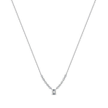 COLLANA DONNA IN ARGENTO CON ZIRCONI BIANCHI Melitea