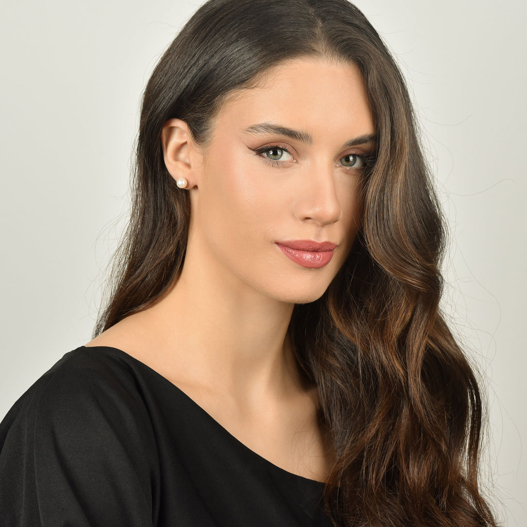 Orecchini in argento con perla Melitea