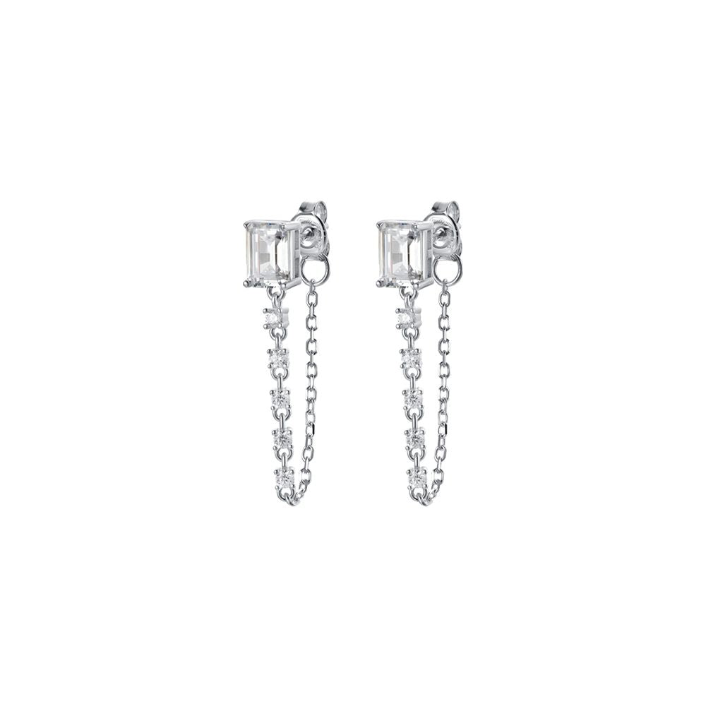 ORECCHINI DONNA IN ARGENTO CON ZIRCONI BIANCHI Melitea