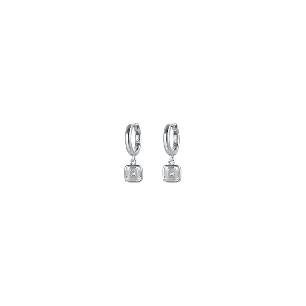 ORECCHINI DONNA IN ARGENTO CON ZIRCONI BIANCHI Melitea