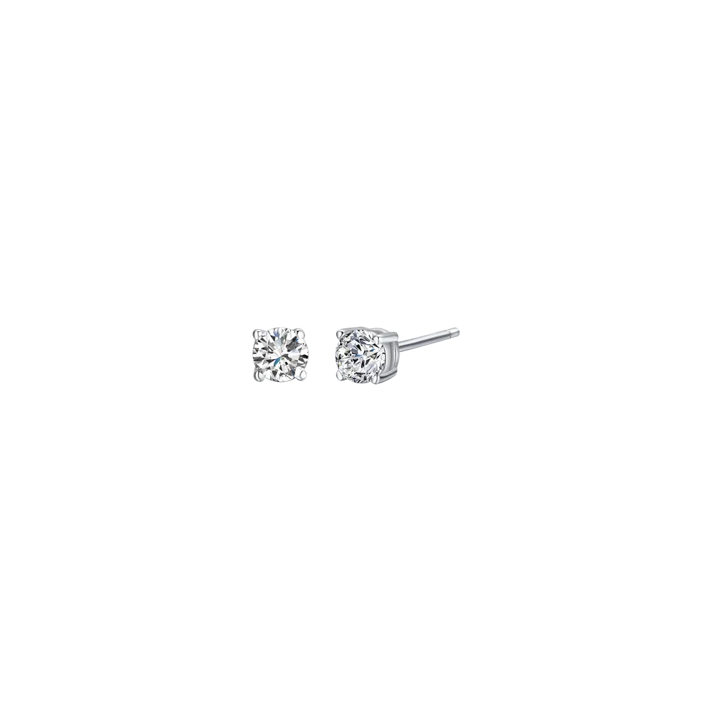 ORECCHINI IN ARGENTO CON ZIRCONI BIANCHI Melitea
