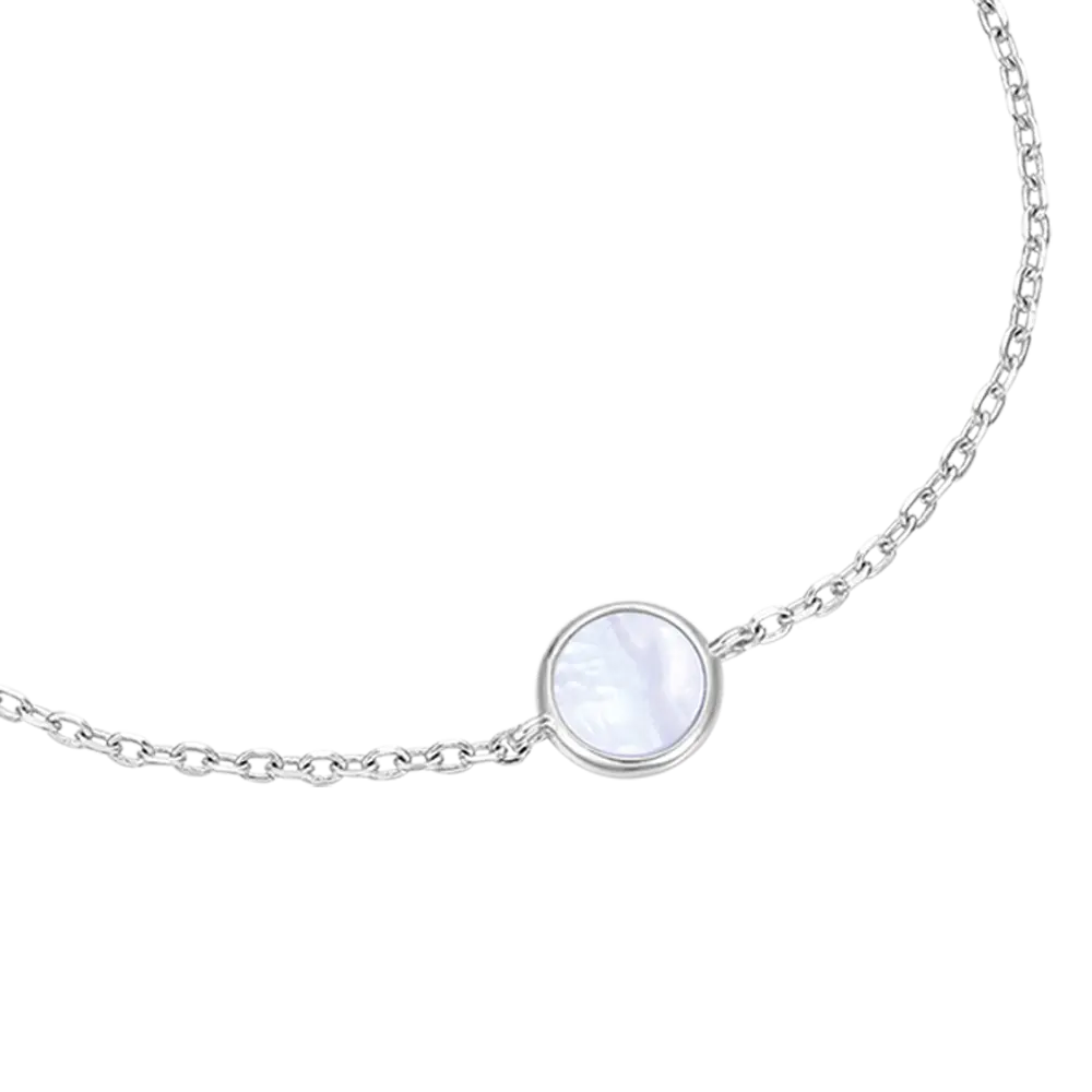 silver bracelet with circle melitea